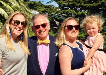 Photo of Catherine Gouge '04 with father, sister and niece