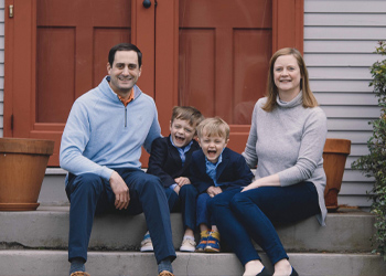 Kari Diamond Kayiatos '97 and family