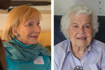 Gay Hartnett Leffel ’55 and Mims Brooks Butterworth ’36. Link to their story Gay Hartnett Leffel ’55 and Mims Brooks Butterworth ’36. Link to their story